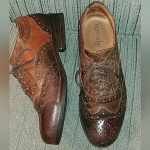 Bussola wingtip leather loafers